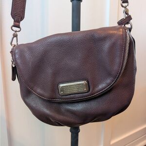 Marc Jacobs Dark Plum Leather Crossbody Bag